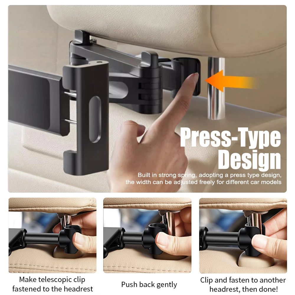 Trimble Tablet Accessories - Foldable Car Phone Holder Back Seat