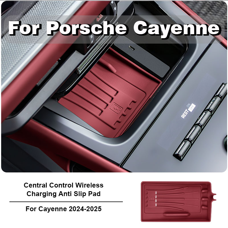 Wireless Charging Pad - For Porsche Cayenne 2018-2025 Silicone Car