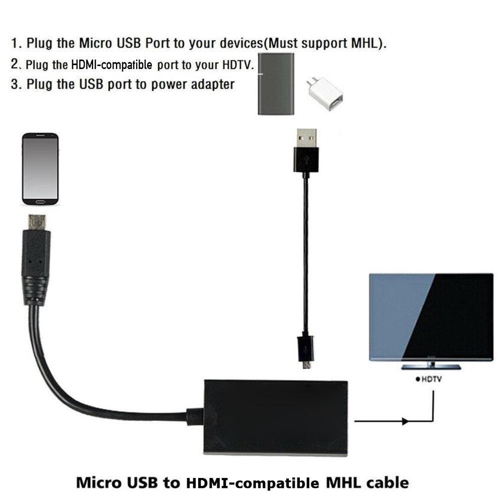 Micro USBTo HDMI Adapter Cable - огляд і ціна Hdmi Adapter Tablet