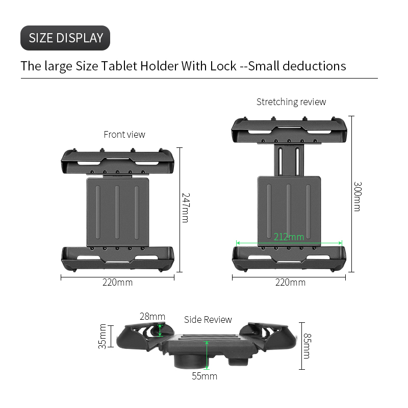 Universal Anti-theft Tablet PC - огляд і ціна Tablet Car Mount