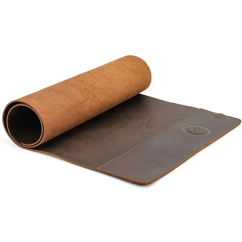 Vintage Cowhide Mouse Pad with - огляд і ціна Wireless Charging Pad