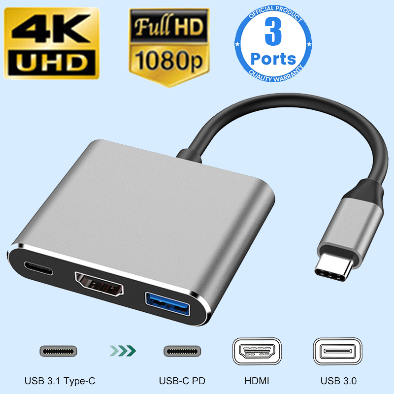 3 in 1 Usb Hub USB C to HDMI-c - огляд і ціна Hdmi Adapter Tablet