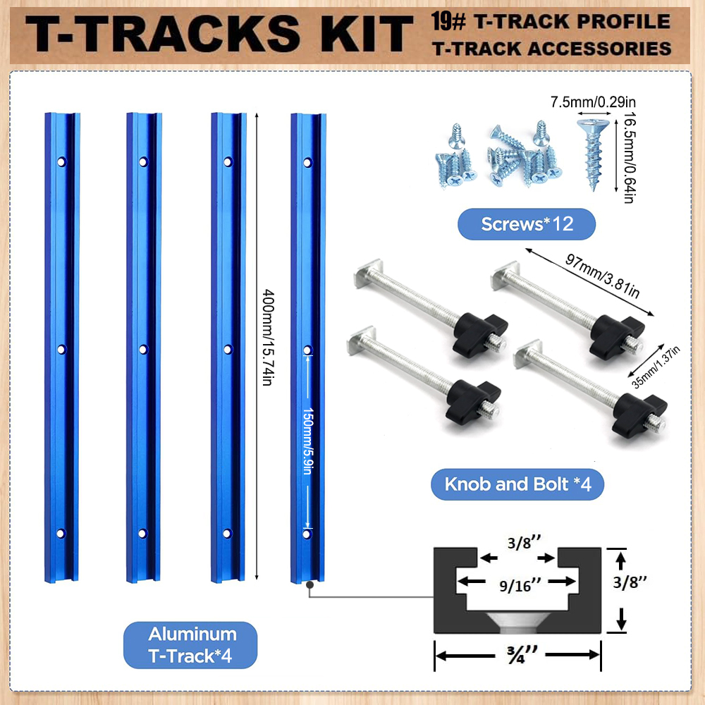 Woodworking 19# T-track Kit an - огляд і ціна Tablet Accessories