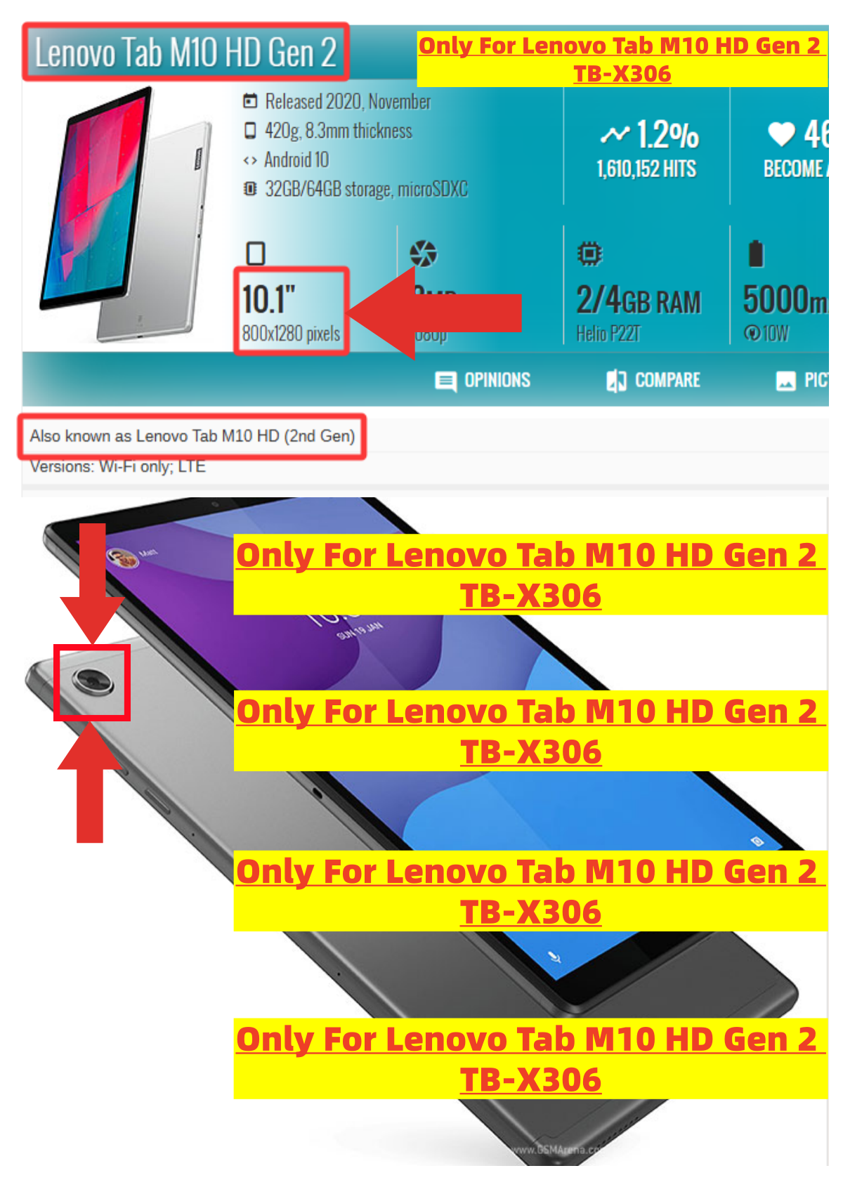 For Lenovo Tab M10 HD 2nd Gen  - огляд і ціна Lenovo Tablet M10 Accessories